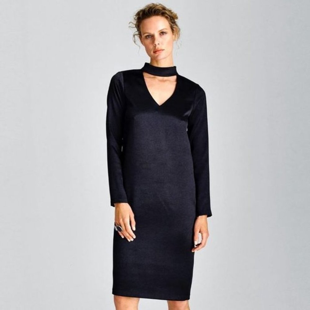 W By Worth Hammered Sateen Bianca Dress M